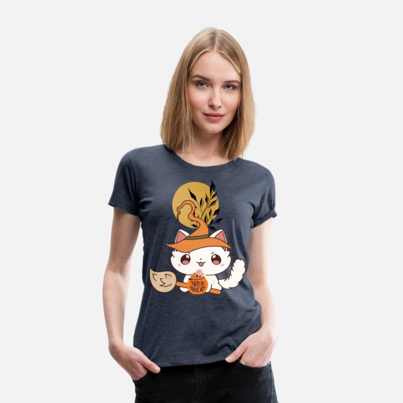 "Kawaii Witch Cat - Trick or Treat"