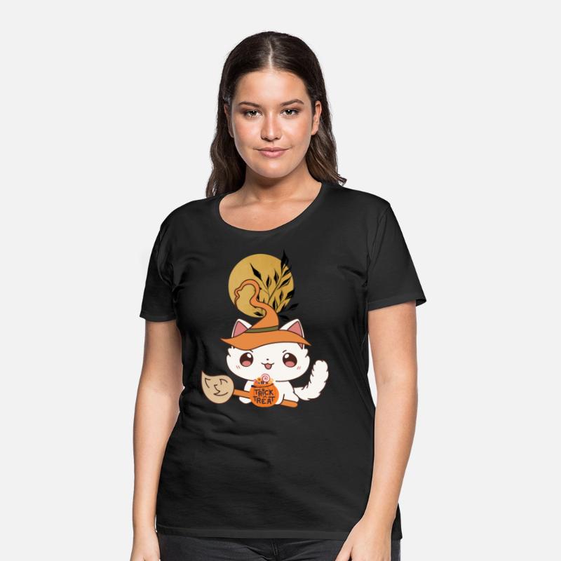 "Kawaii Witch Cat - Trick or Treat"