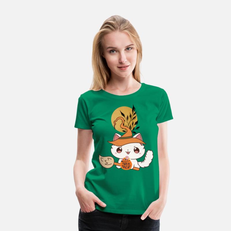 "Kawaii Witch Cat - Trick or Treat"