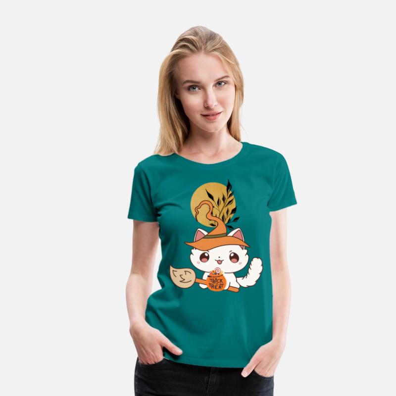 "Kawaii Witch Cat - Trick or Treat"