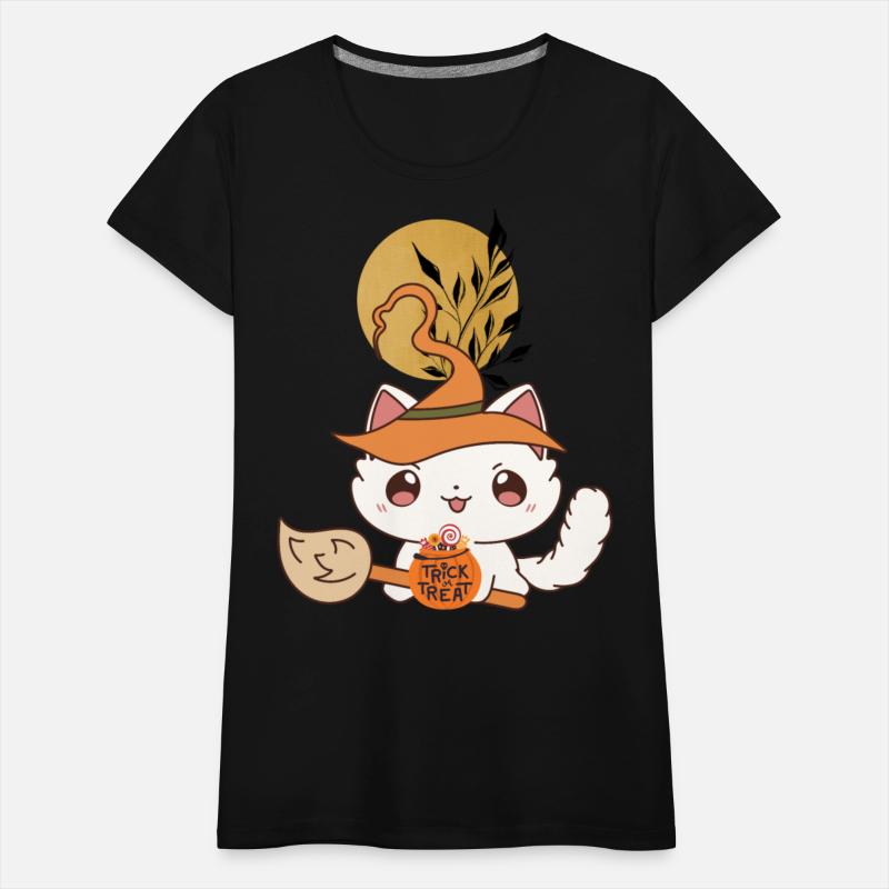 "Kawaii Witch Cat - Trick or Treat"