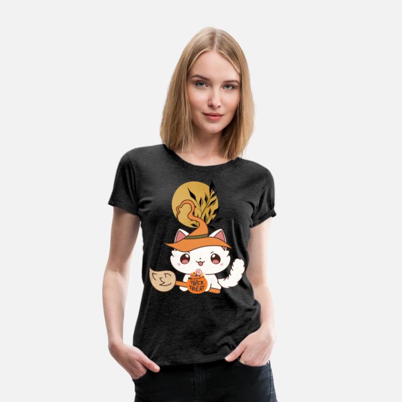 "Kawaii Witch Cat - Trick or Treat"