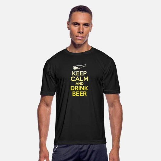Keep Calm And Drink Beer Funny Wine Lover Tee Cool