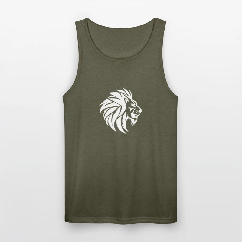 Large Lion Head With Mane Tattoo Style