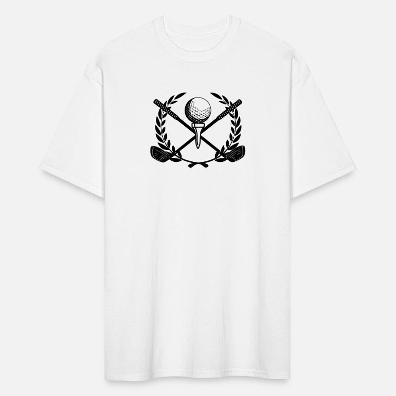 Laurel wreath golf sticks and ball