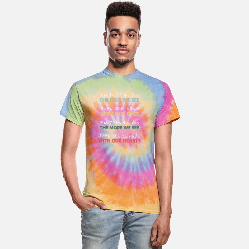 Less See Eyes More Heart Love Braille Alphabet