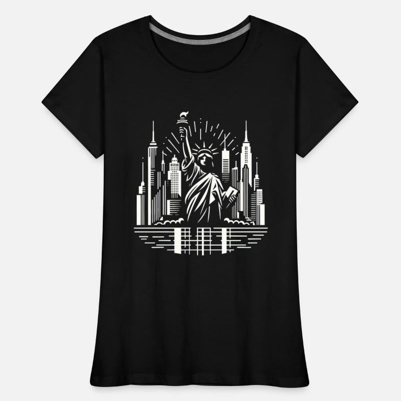 Liberty & NYC Skyline