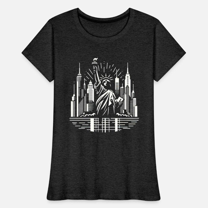 Liberty & NYC Skyline