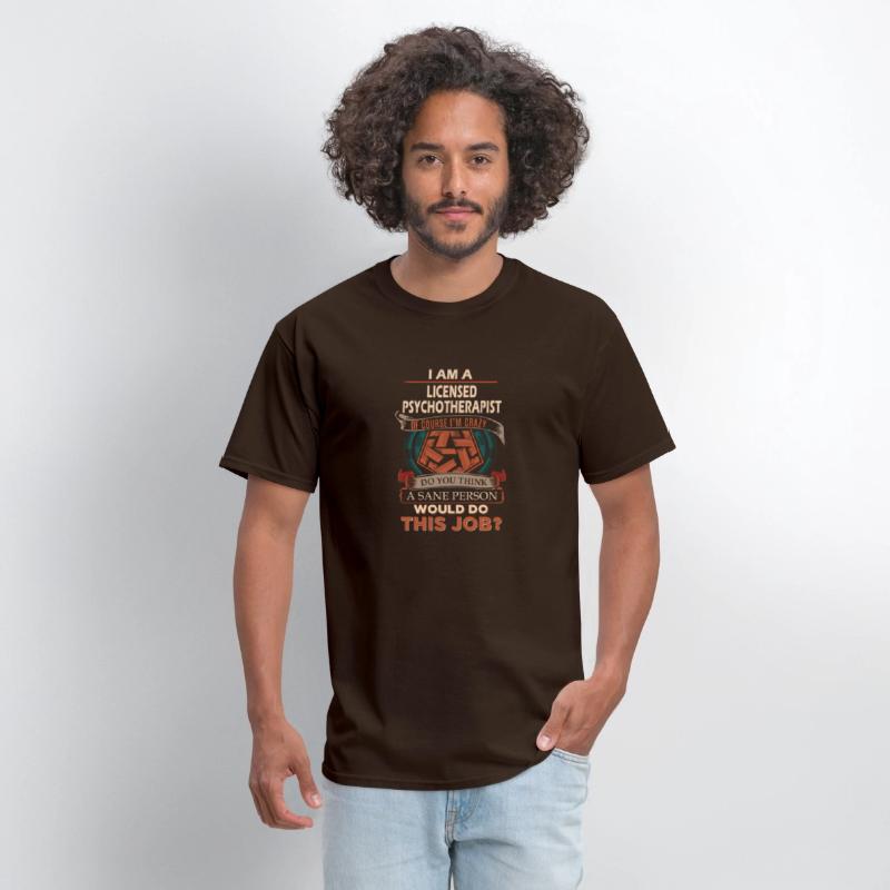 Licensed Psychotherapist T Shirt - Sane Person Gif