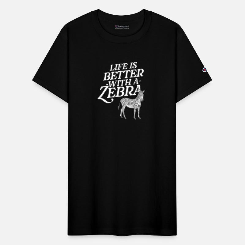 Life Is Better With A Zebra Funny Stripes Animal
