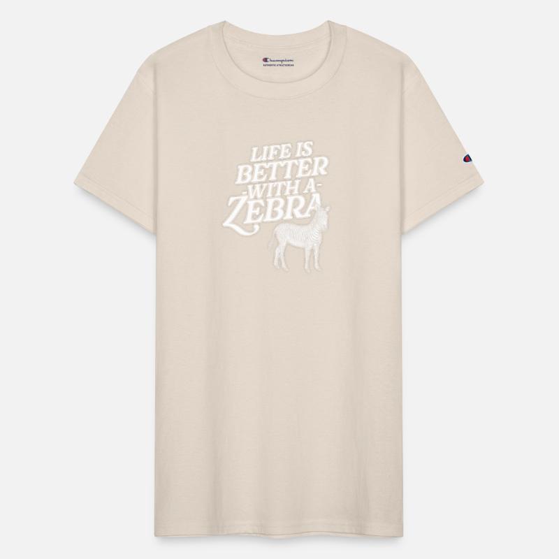 Life Is Better With A Zebra Funny Stripes Animal