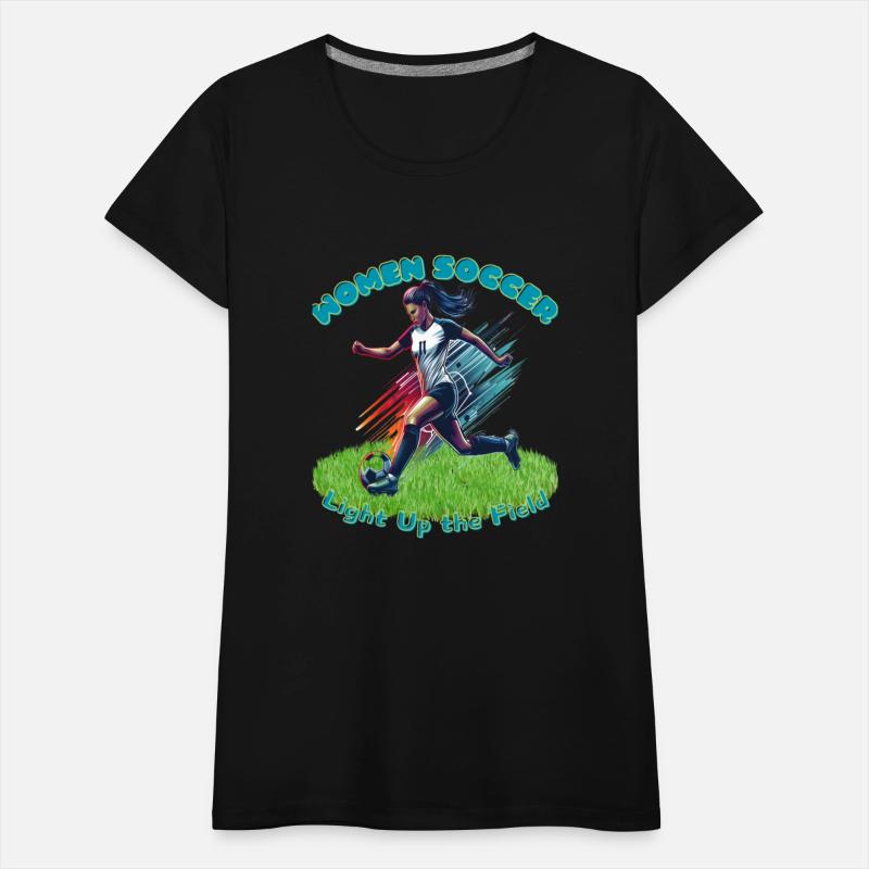 Light Up the Field Women's Soccer Silhouette