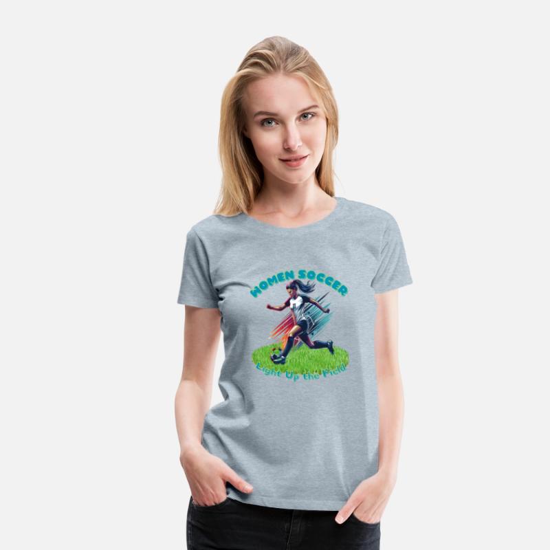 Light Up the Field Women's Soccer Silhouette