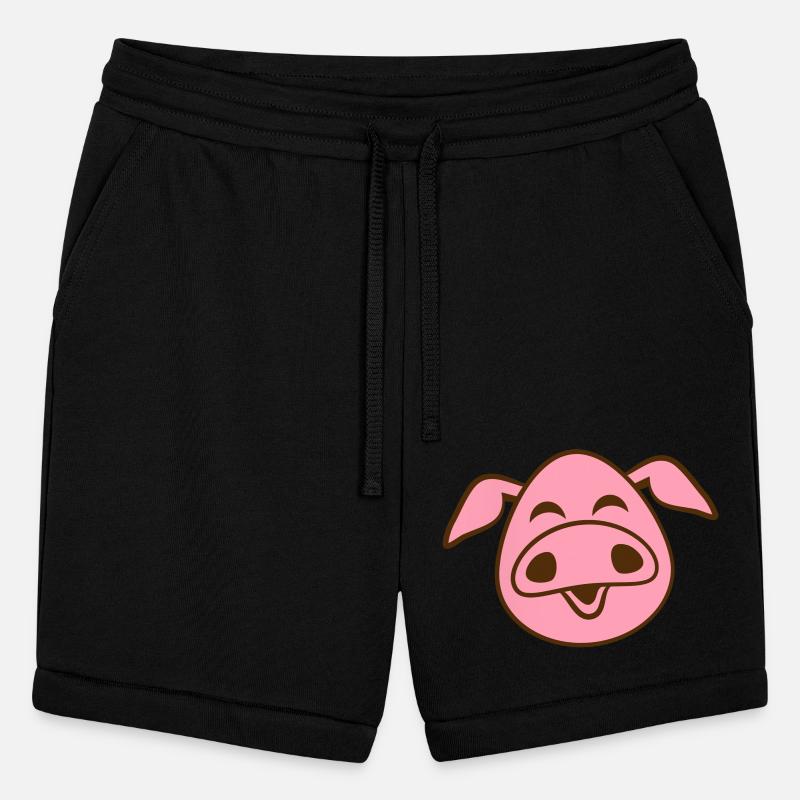 Little cute piggy face comic pig piglet animal