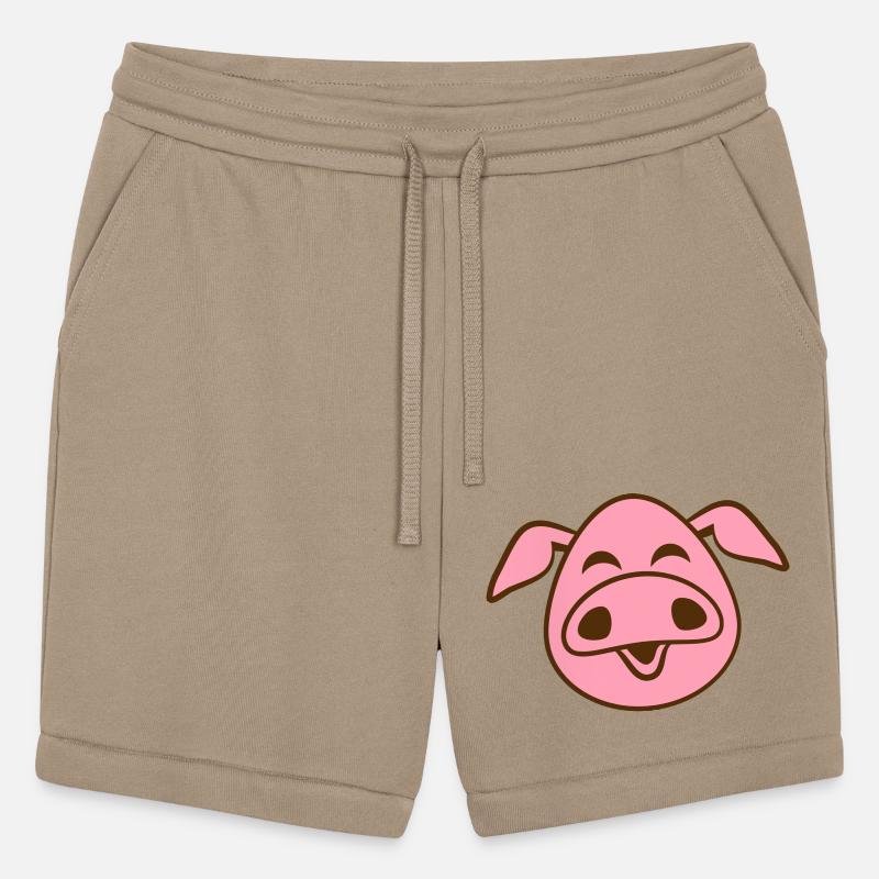 Little cute piggy face comic pig piglet animal