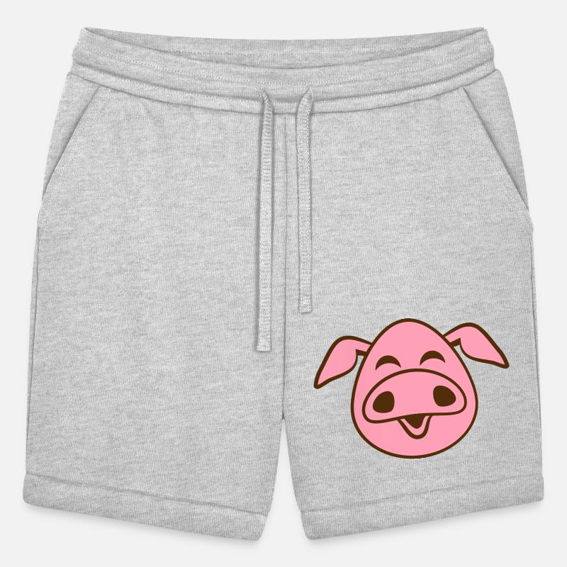 Little cute piggy face comic pig piglet animal
