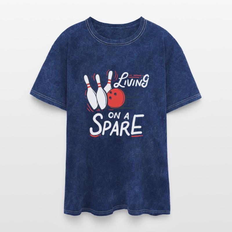 Living on a Spare - Bowling Pins Strike Ball Team