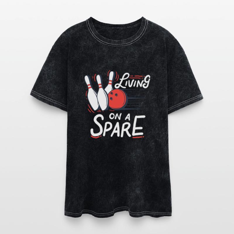 Living on a Spare - Bowling Pins Strike Ball Team