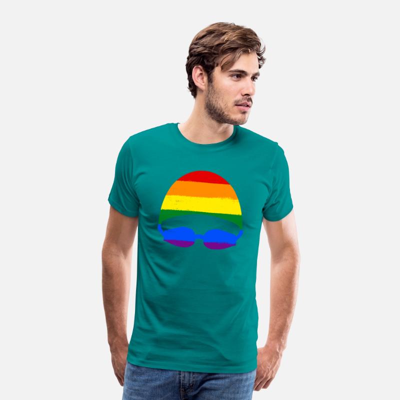 Love Is Love Pride Rainbow Swimming