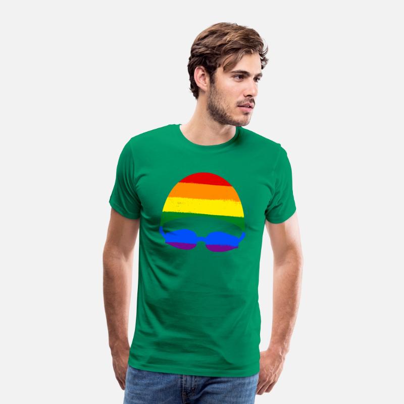 Love Is Love Pride Rainbow Swimming