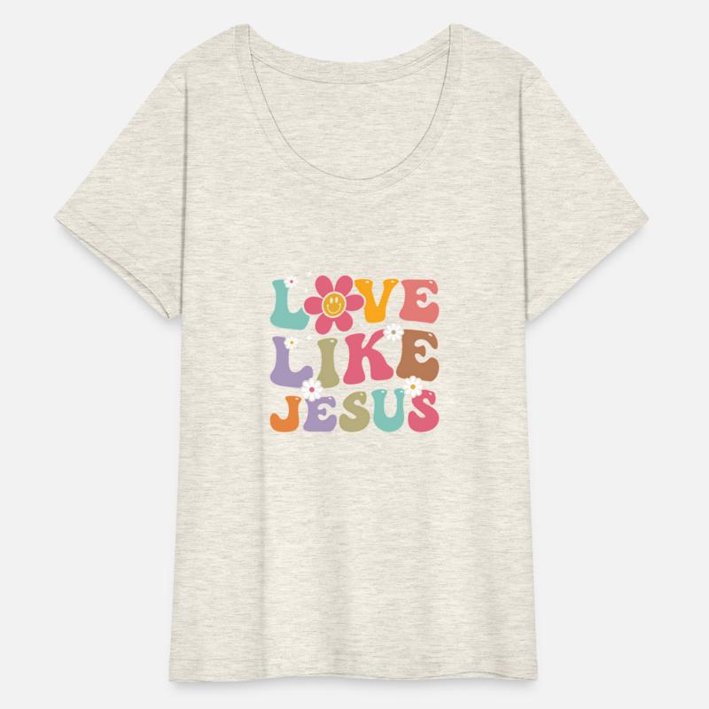 Love Like Jesus Religious God Christian Words On
