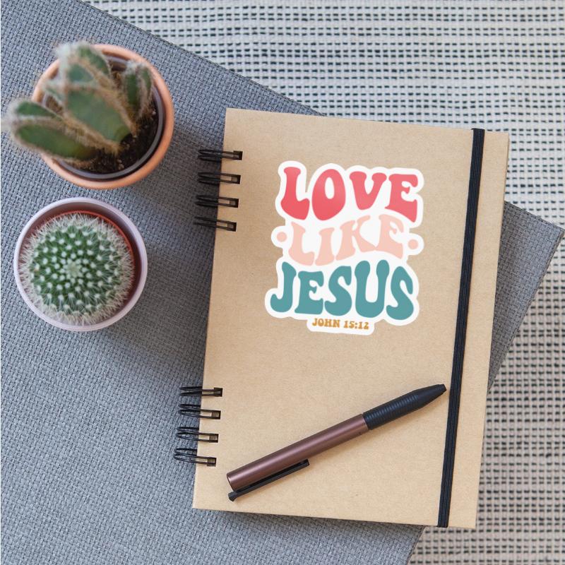 Love Like Jesus Religious God With Words On