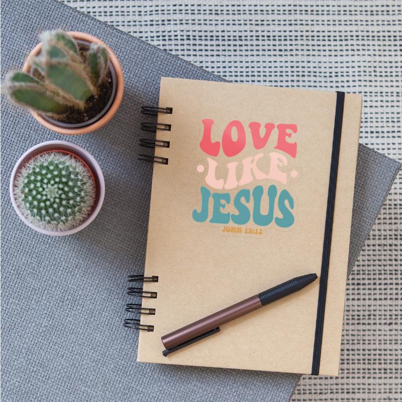 Love Like Jesus Religious God With Words On