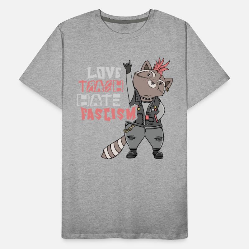 Love Trash Hate Facism Anti Facism Activist