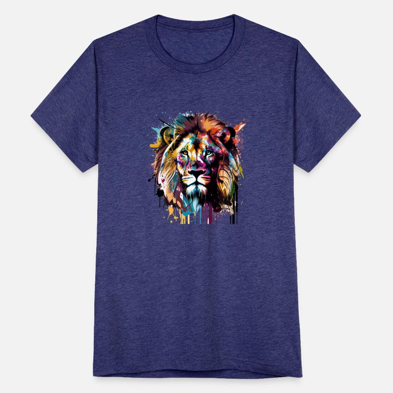 Majestic Color Splash Art Lion