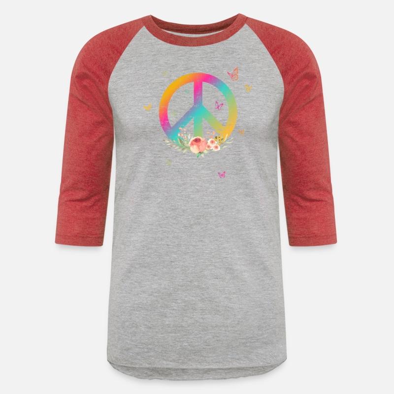 Make Peace not War - Peace Sign with Rose