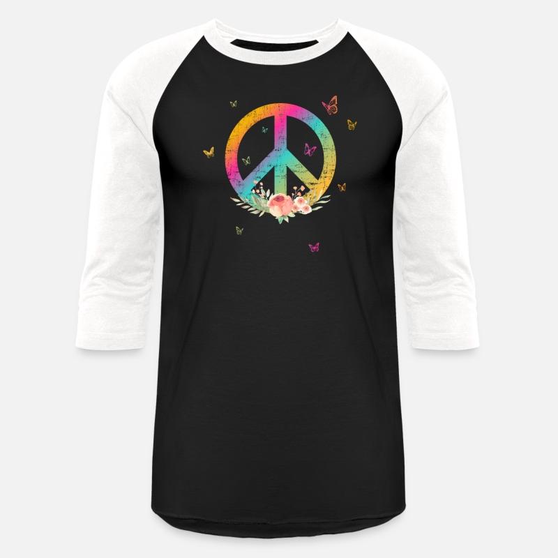 Make Peace not War - Peace Sign with Rose