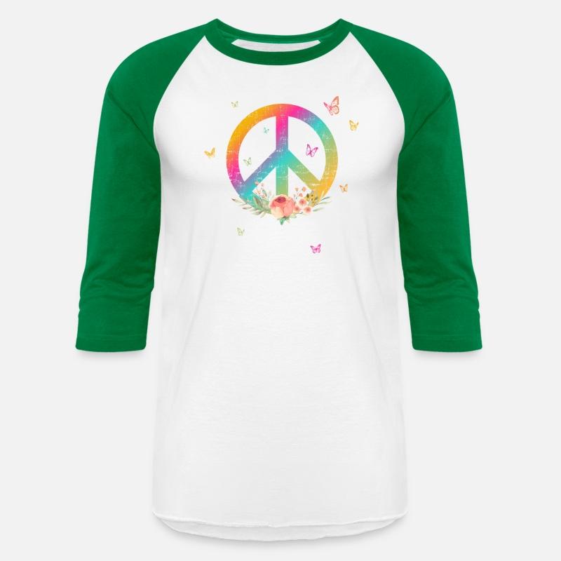 Make Peace not War - Peace Sign with Rose