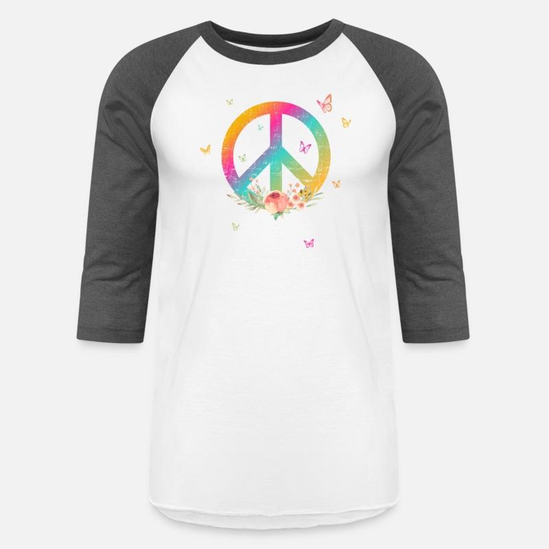 Make Peace not War - Peace Sign with Rose