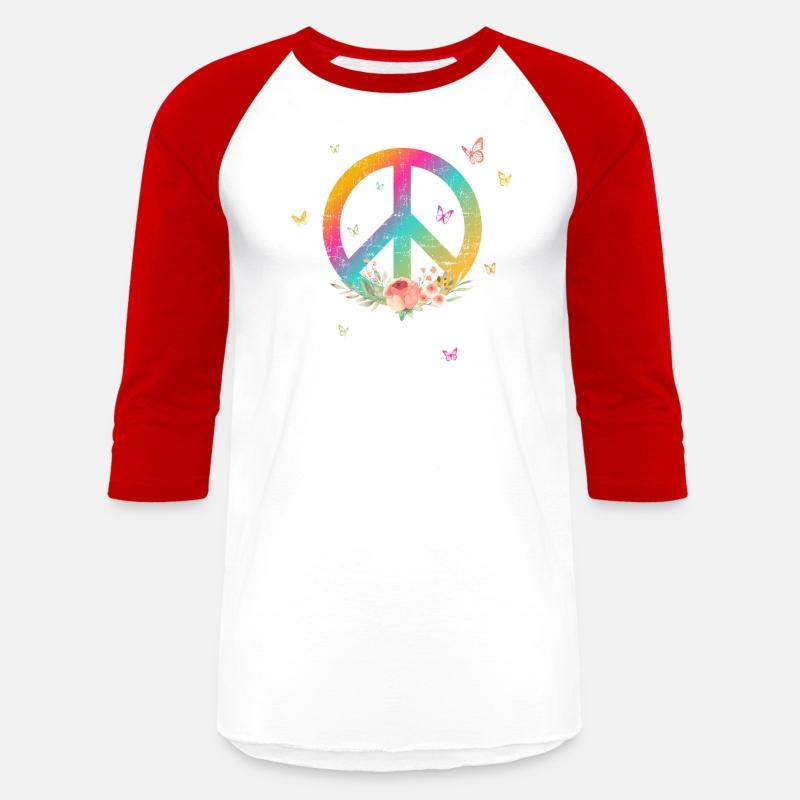 Make Peace not War - Peace Sign with Rose