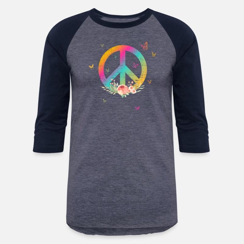 Make Peace not War - Peace Sign with Rose