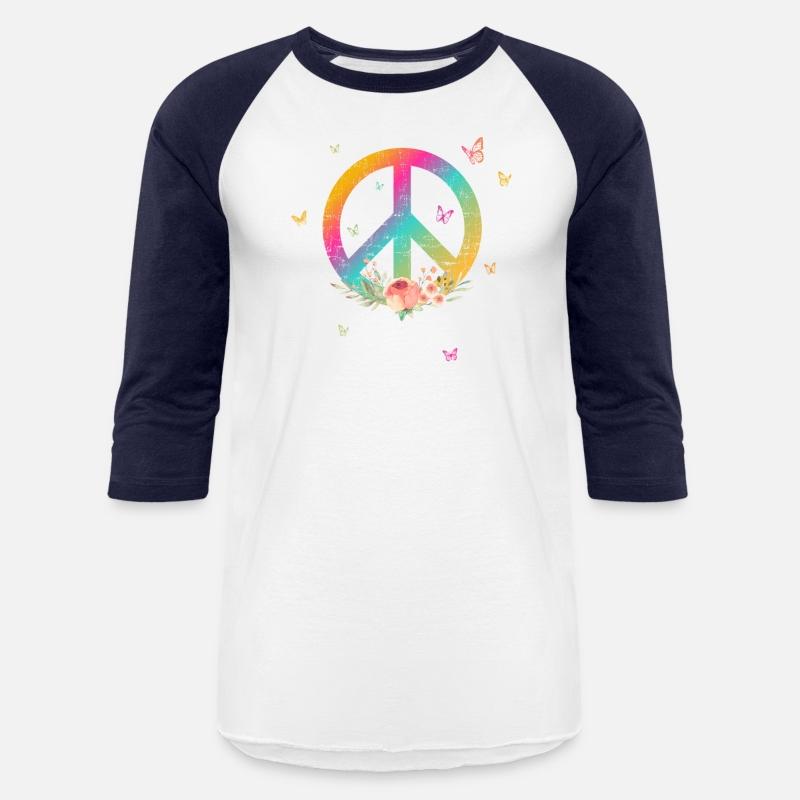 Make Peace not War - Peace Sign with Rose