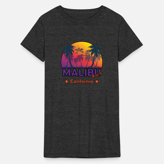 Malibu beach in american california state