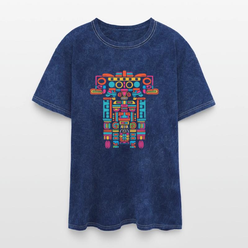 Maya God Mayan Mythology Ek Chuah Vibrant Abstract