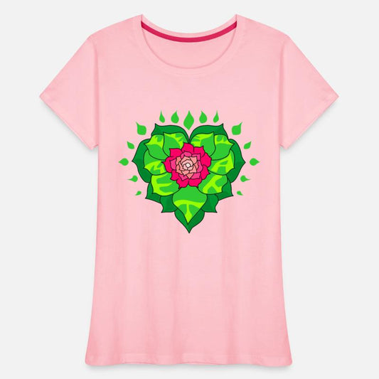 Metta heart flower blooming