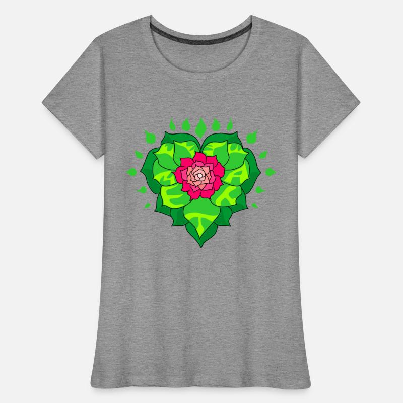 Metta heart flower blooming