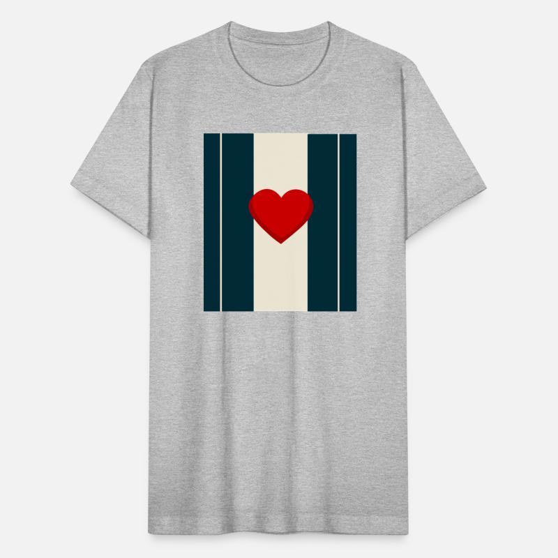 Minimalist Heart & Stripes Design