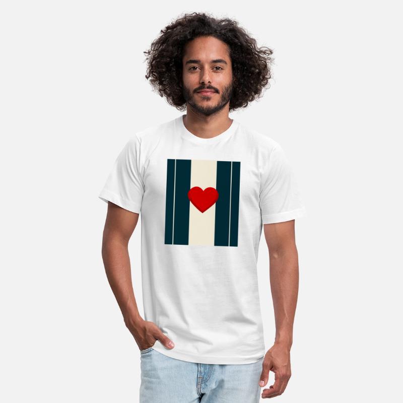 Minimalist Heart & Stripes Design