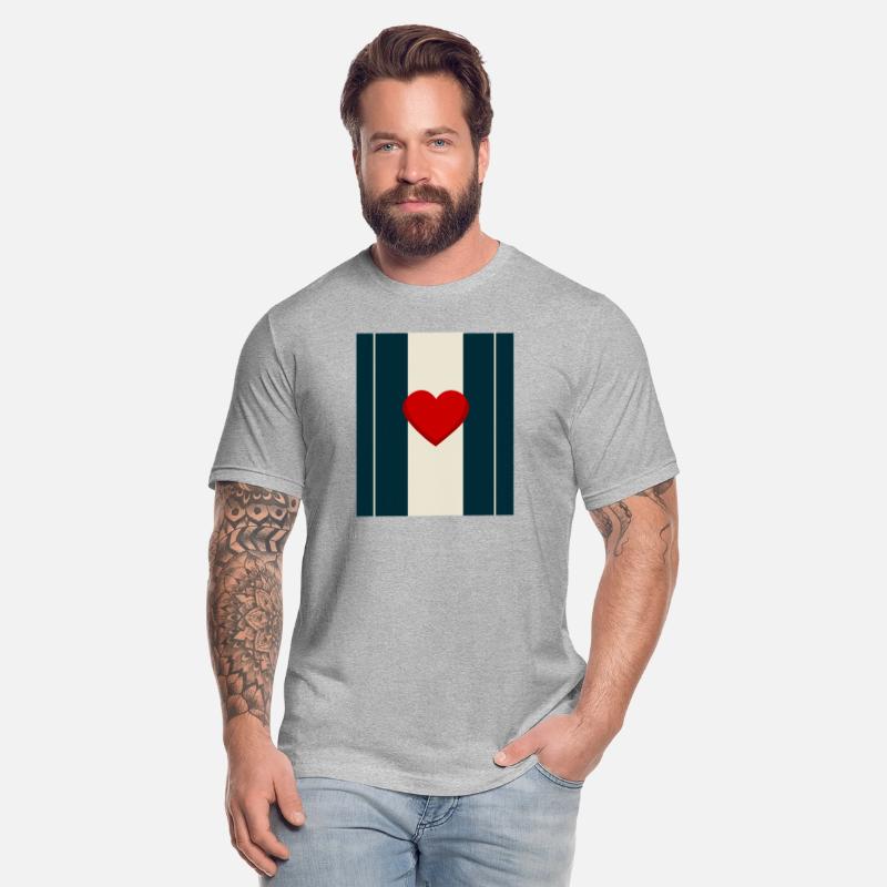 Minimalist Heart & Stripes Design