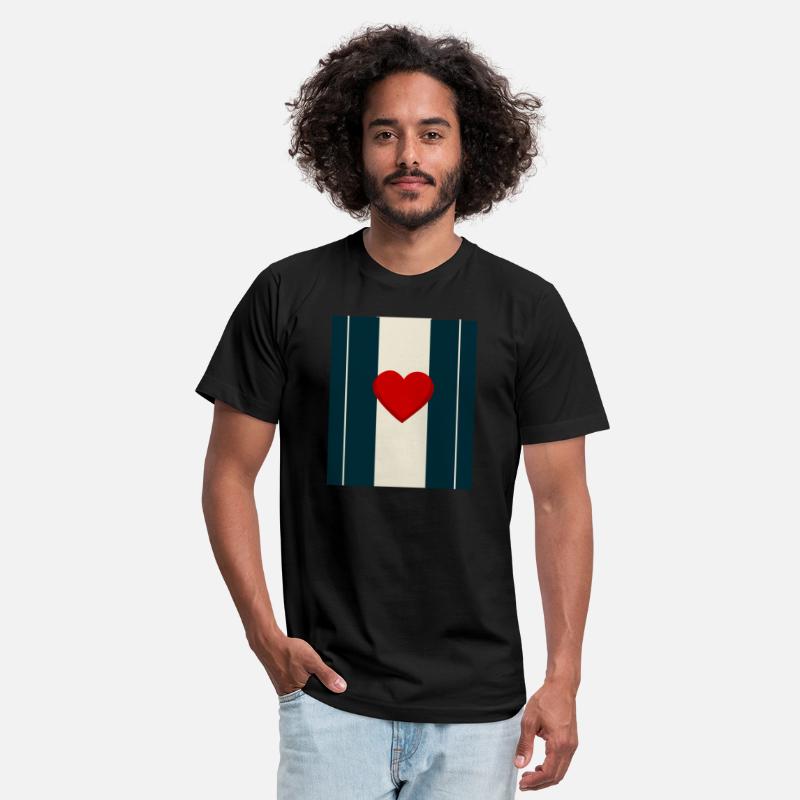 Minimalist Heart & Stripes Design