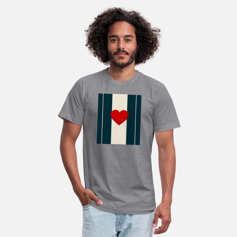 Minimalist Heart & Stripes Design