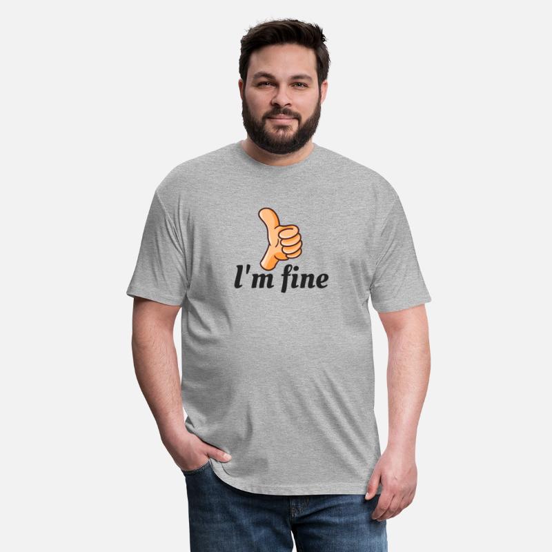 Minimalist “I’m Fine” Quote T-Shirt