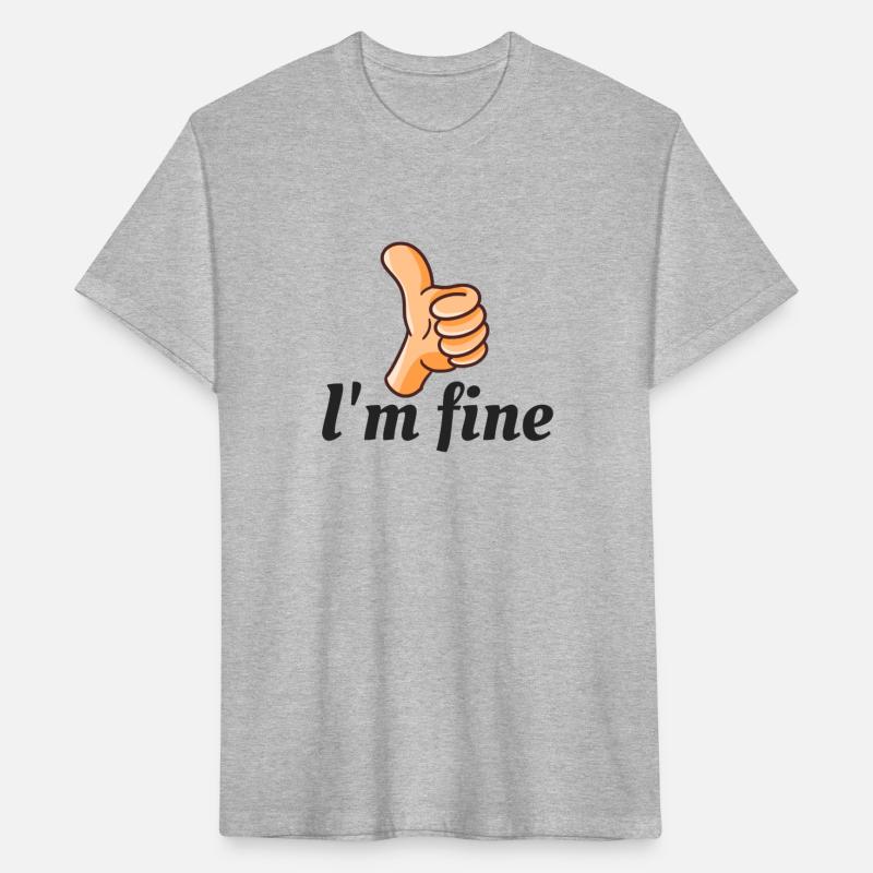 Minimalist “I’m Fine” Quote T-Shirt