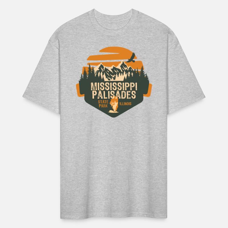 Mississippi Palisades Illinois IL Retro Camping