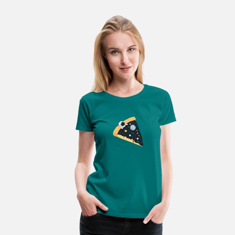 Modern Trendy Funny Astronaut Pizza