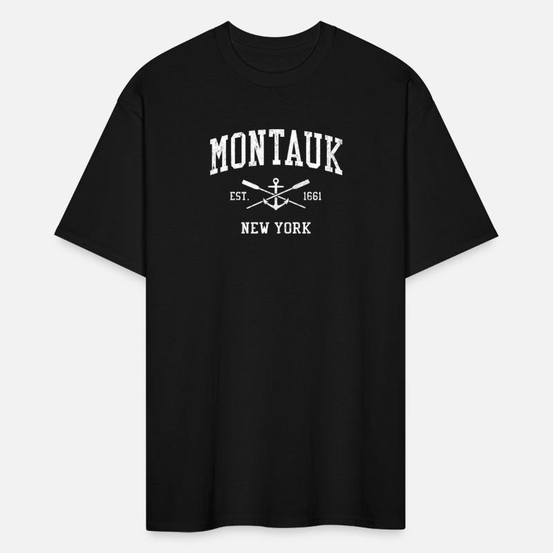 Montauk Ny Crossed Oars Boat Anchor Sports